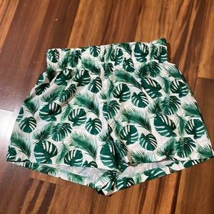 Palm leaf shorts